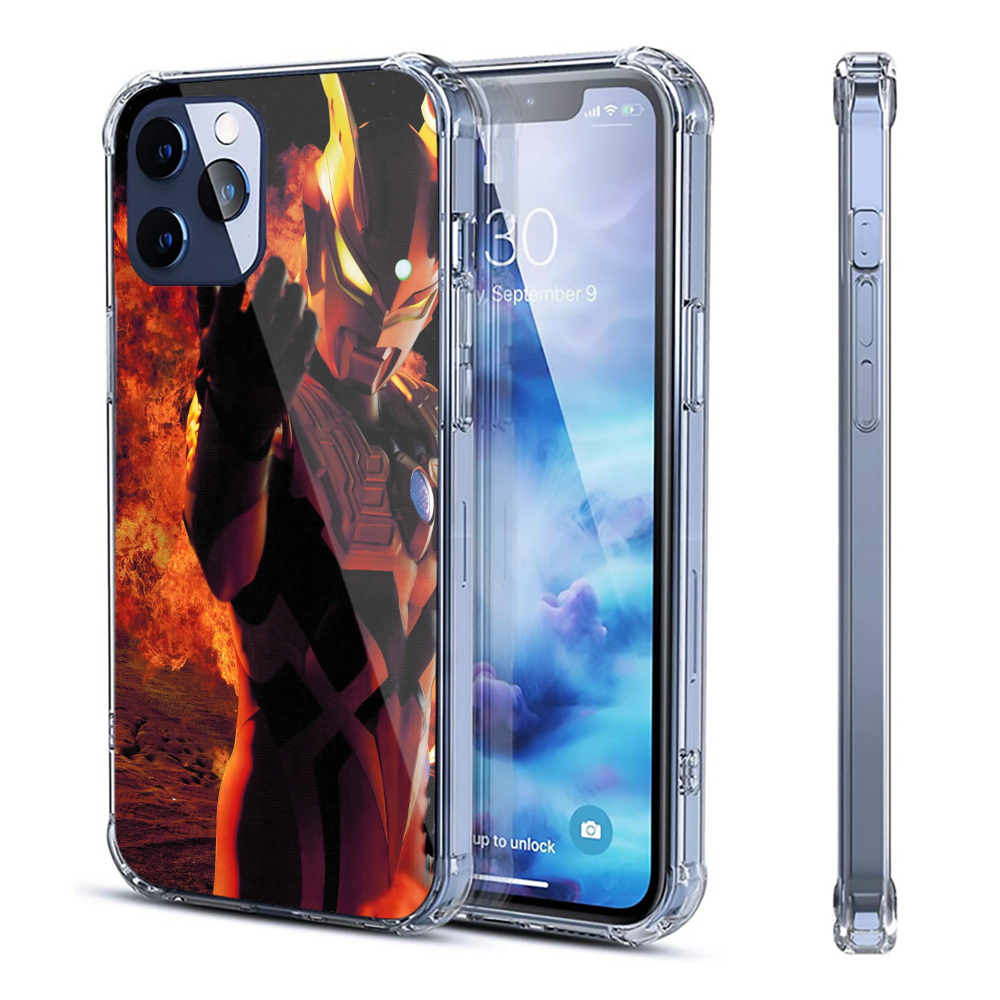 （画像用） ウルトラマン Ultraman 【iPhone 12シリーズ対応】透明スマホケース（クリアソフトケース）
